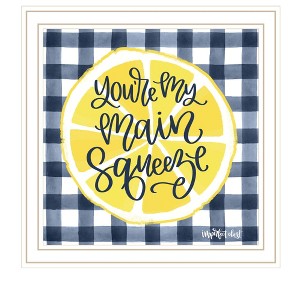 HomeRoots Main Squeeze White Framed Print Wall Art - 1 of 3