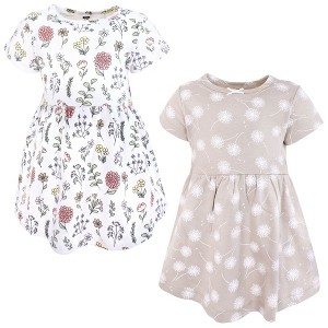 Luvable Friends Hudson Baby Short-Sleeve Dresses 2pk Set - 1 of 2