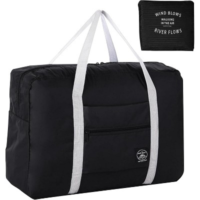 Hachikiko Foldable Travel Duffel Bag,Water Resistant Weekender Overnight Gym Bag