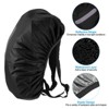 Unique Bargains Waterproof Backpack Rain Cover with Vertical Reflective Strap - 3 of 4
