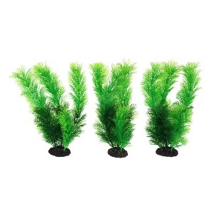Unique Bargains Aquarium Plant Decorations Artificial Aquatic Plant Green 7.87" 3 Pcs - 1 of 4