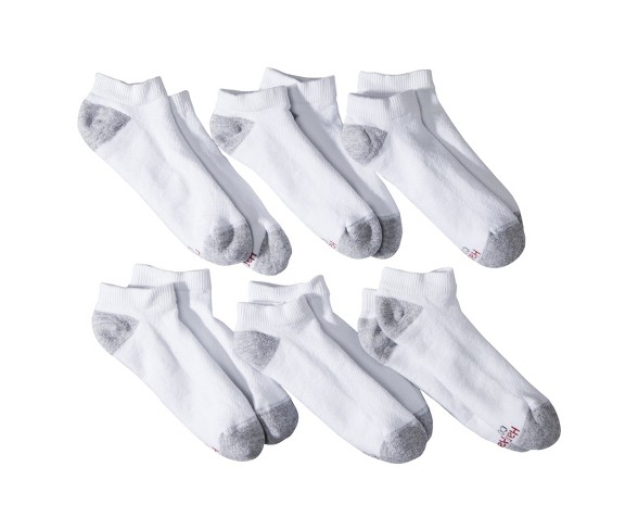Hanes Premium&#174; Men&#39;s 6pk Xtemp Cool No Show Socks - White 6-12