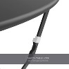 DOMETOUR 3 Piece Premium Steel Patio Bistro Set, Outdoor Furniture Sets Folding Table and Chairs, Portable Patio Set - 3 of 4