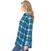 Woman Within Plus Size Classic Flannel Shirt - 4 of 4