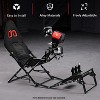 Dardoo Foldable Racing Simulator Cockpit Compatible with Logitech G29 G920 G923/Thrustmaster T248 T300/Fanatec,Wheel and Pedals Not Included - 4 of 4