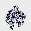 Floral Tail Bow Hair Twister - A New Day™ Black/White - 2 of 3