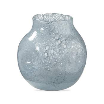 tagltd Art Glass Vase Gray