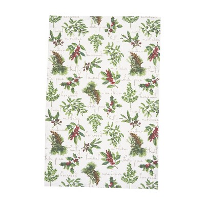 C&F Home Winter Botanical Christmas Cotton Kitchen Towel