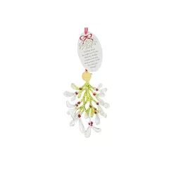 Disney Enesco Faceted Acrylic Mistletoe Kisses Christmas Ornament