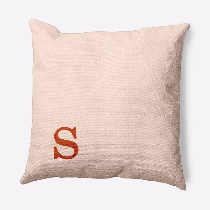 16"x16" Modern Monogram 's' Square Throw Pillow - e by design, 1 of 4