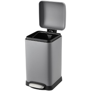 Rectangular Trash Can - 12L/3.2 Gallon Stainless Steel Kitchen Trash Can - 1 of 4