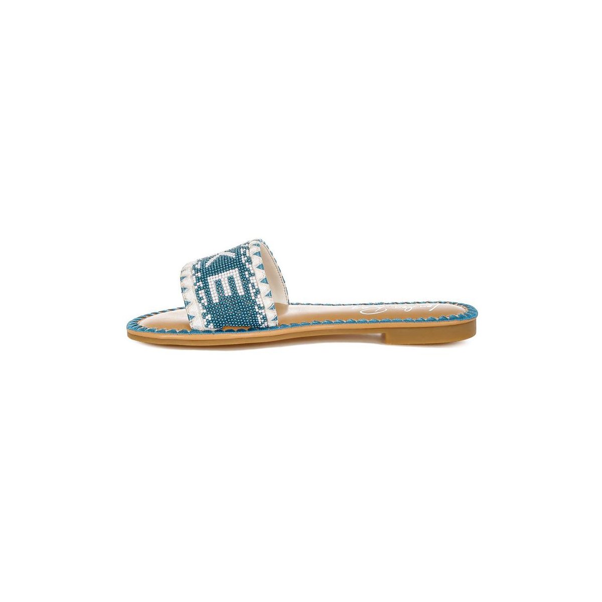 Обувь London Rag Womens Beaded Lake Como Flat Slip Ons 7 — фото 8