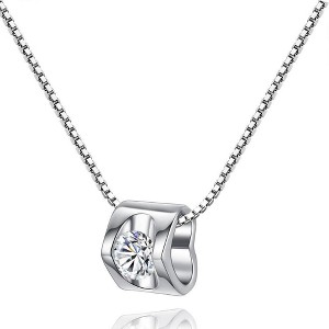 Hollywood Sensation Evelyn Zirconia Heart Pendant Necklace - 1 of 3