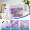 84-Piece 3-Tier Stackable Bead Organizer Box for Craft Supplies - 2 of 4