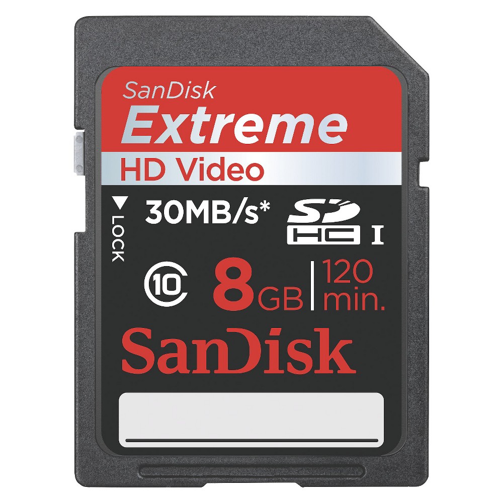 UPC 619659099893 product image for SanDisk Extreme 8GB Sdhc Memory Card - Black (SDSDRX3-8192-A21) SDSDXS-008G-A46 | upcitemdb.com