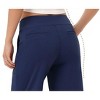 Women's Stretchy 7/10 Wide Leg Pants High Waist Casual Palazzo Trousers Comfortable Workout Lounge - 3 of 4