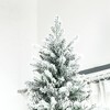Dexmalle 9 Foot Pine Snow Flocked Artificial Christmas Tree with 616 Realistic Cedar Branches - 4 of 4