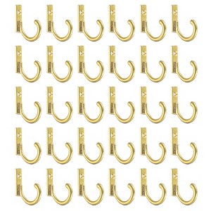 Unique Bargains Zinc Alloy Single Prong Vintage Clothes Towel Coats Backpack Scarf Keys Hat Cup Hanging Wall Hooks - 1 of 4