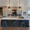 LLHZSY 8/12-Light Modern Black Sputnik Pendant Starburst Firework Crystal Chandelier - W26.77"/31.49" - 3 of 4