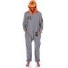 Jurassic Park Union Suit Adult Crew Member One Piece Hooded Costume Pajama - 4 of 4