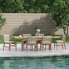 Nathan James Set of 6 Kayden Outdoor Dining Chair Light Gray - 2 of 4