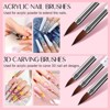 Saviland Pro 31PC Salon Master Kit - UV Gel/Acrylic Liner, Dotting & Art Tools for Multi-Tech Nails .(Size: 31 Count) - 3 of 4