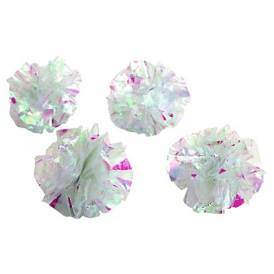 Pounce &#38; Chase Mylar Crinkle Balls Cat Toys - 4pk - Boots &#38; Barkley&#8482;