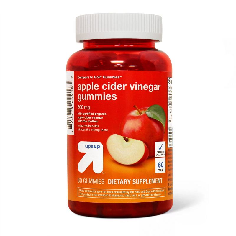 Apple Cider Vinegar Gummy - 60ct - up &#38; up&#8482;, 1 of 5
