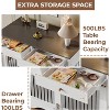Acekool 47" Dog Crate Furniture - Dual Storage Drawers & Adjustable Divider - 4 of 4