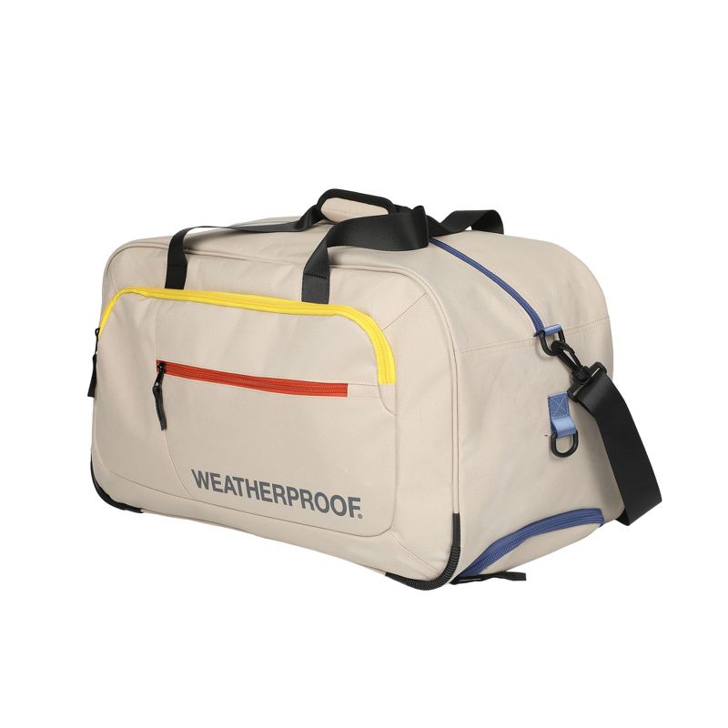 Weatherproof 21” Tan Wheeled Duffle Bag, 3 of 7