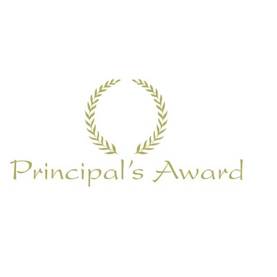 Hammond And Stephens Principal's Award Embossed Award, 11 x 8-1/2 inches, Gold Foil, pk of 25