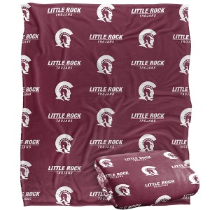 University Of Arkansas At Little Rock Logo Pattern Silky 50x60 Blanket, 1 Sided - 1 of 4