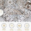 Acekool 9x12 Washable Area Rug, Soft Non-Slip Oriental Medallion Carpet, No Shedding Large Floor Mat for Living Room Bedroom Dining Room, Grey - 2 of 4