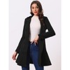 Allegra K Women's Double Breasted Notched Lapel Winter Elegant Long Coat - image 2 of 4