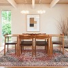 Acekool Boho Vintage Washable Area Rug, Soft Faux Velvet Non-Slip Carpet for Living Room Bedroom Kitchen Office, Easy Care - 3 of 4