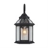 Yosemite Home Decor 5271BL 1 Clear Beveled Glass, Black Finish Exterior Light - 4 of 4