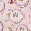 Blue Panda 194-Piece Princess Themed Birthday Party Decorations with Dinnerware, Banner, and Hats (Serves 24) - 3 of 4