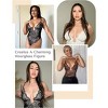 SHAPELLX Shapewear for Women Tummy Control Lace Bodysuit for Women Thong Body Shaper Bodysuit U Plunge Backless BodySuits—White 38 - 2 of 3
