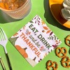 Big Dot of Happiness Eat Drink and Be Thankful Napkins, Friendsgiving Thanksgiving Party Decor, White 3-Ply Paper Luncheon Dinner Napkins - 24 Count - 2 of 4