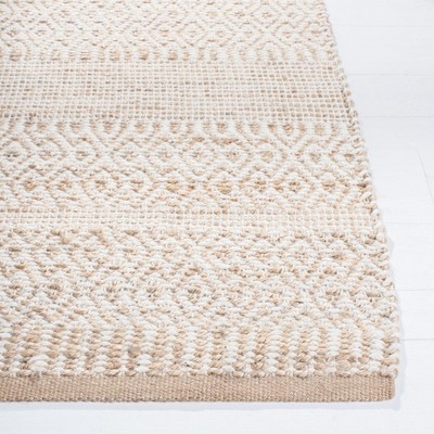 Ivory Hand-Knotted Wool 8' x 10' Area Rug