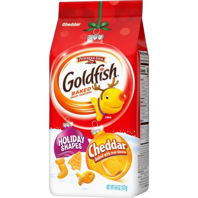 Pepperidge Farms Goldfish Holiday Shapes Cheddar Crackers - 6.6oz