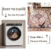 Chery Life Area Rug, 6x9 Ft Vintage Bohemia Large Persian Non-slip Washable Rug For Living Room Kitchen Bedroom Living Room, Flower Design - 3 of 4