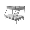 Twin Over Full Maxwell Kids' Metal Bunk Bed Gray - Novogratz: Loft Bed, Metal Frame, Unupholstered, 5+ Years - 3 of 4