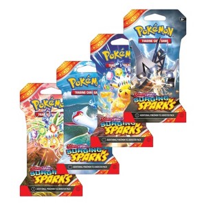 Pokemon Scarlet & Violet Surging Sparks Art Bundle (4 Sleeved Booster Packs) - 1 of 4