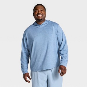 Men's Long Sleeve Soft Stretch Hooded Top - All In Motion™ - 1 of 3