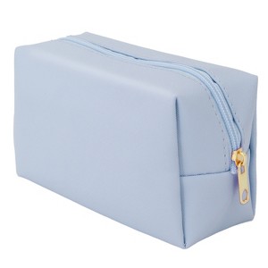 Mber Makeup Bag Travel Cosmetic Bags Zipper Makeup Pouch, Small Makeup Bag Organizer, Water Resistant Toiletry Pouch Bag for Small Toiletries, Blue - 1 of 4