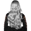 Underwraps Costumes Silver Black Ombre Adult Costume Wig - image 2 of 2