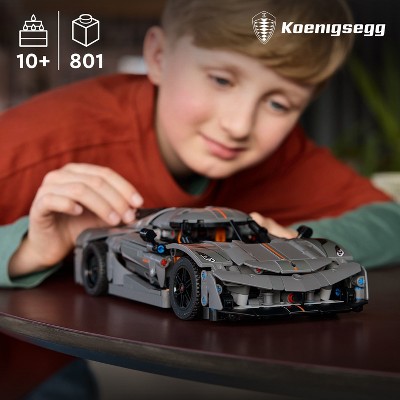 LEGO Technic Koenigsegg Jesko Absolut Grey Hypercar Toy Set