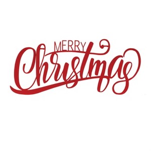 Merry Christmas Sign Iron 28 Inch Red Wall Decor by Melrose - 1 of 3