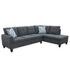 DOMETOUR Living Room Sofa Set 3Pcs(Sofa+Chaise+Ottoman) - 4 of 4
